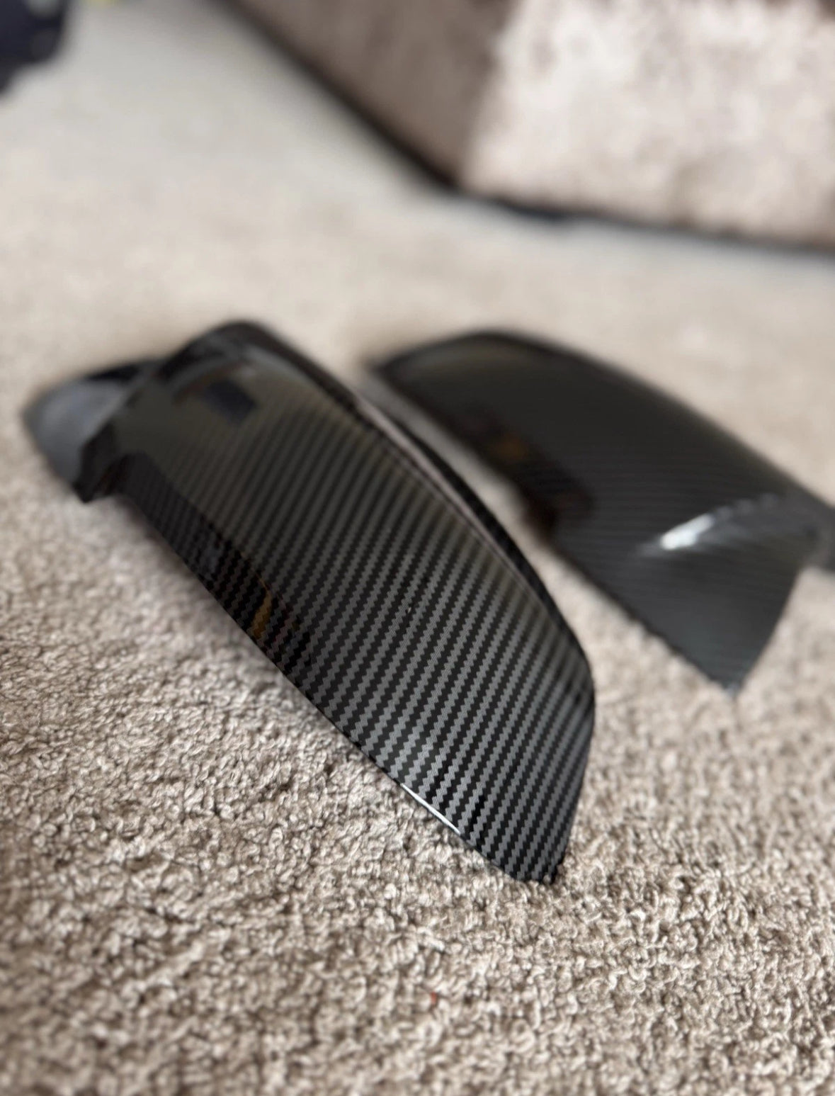 Premium Printed Carbon Fiber 2x Carbon Fiber Wing Mirror Cover Cap For BMW F20 F21 F22 F30 F31 F32 F36