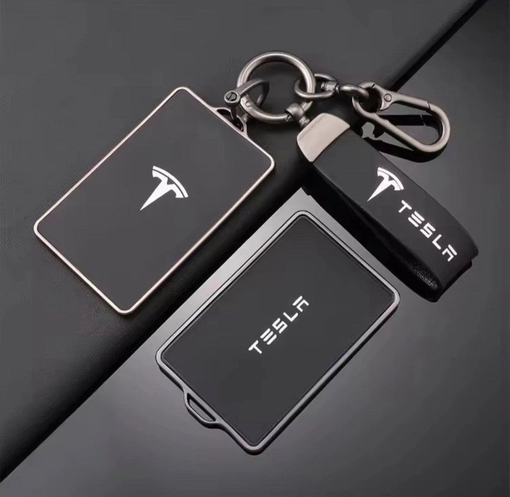 Key Card Holder Case for Tesla Model 3 Y X S Key Protector Cover with Key Chain
