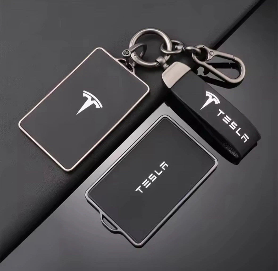 Key Card Holder Case for Tesla Model 3 Y X S Key Protector Cover with Key Chain
