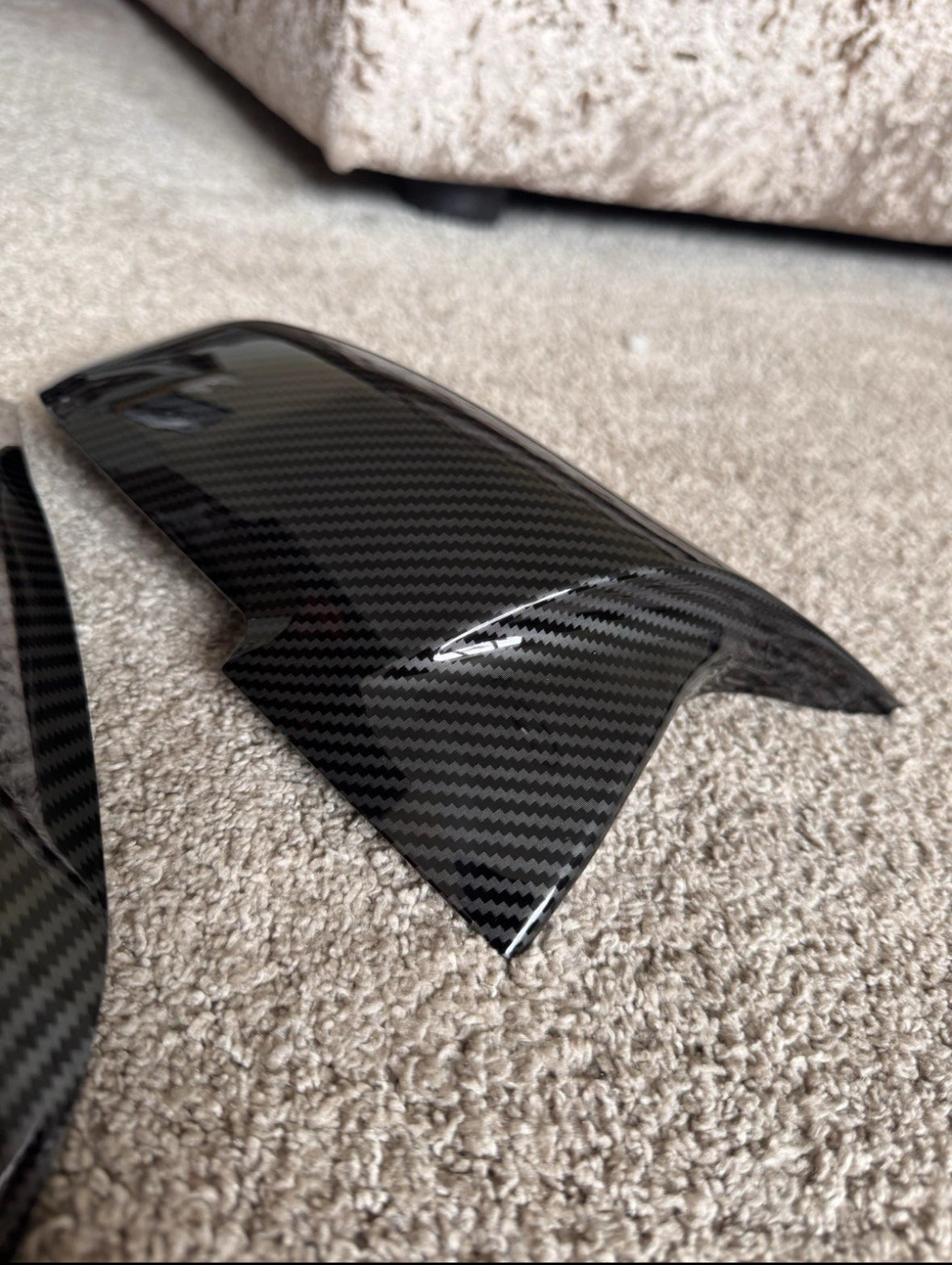 Premium Printed Carbon Fiber 2x Carbon Fiber Wing Mirror Cover Cap For BMW F20 F21 F22 F30 F31 F32 F36