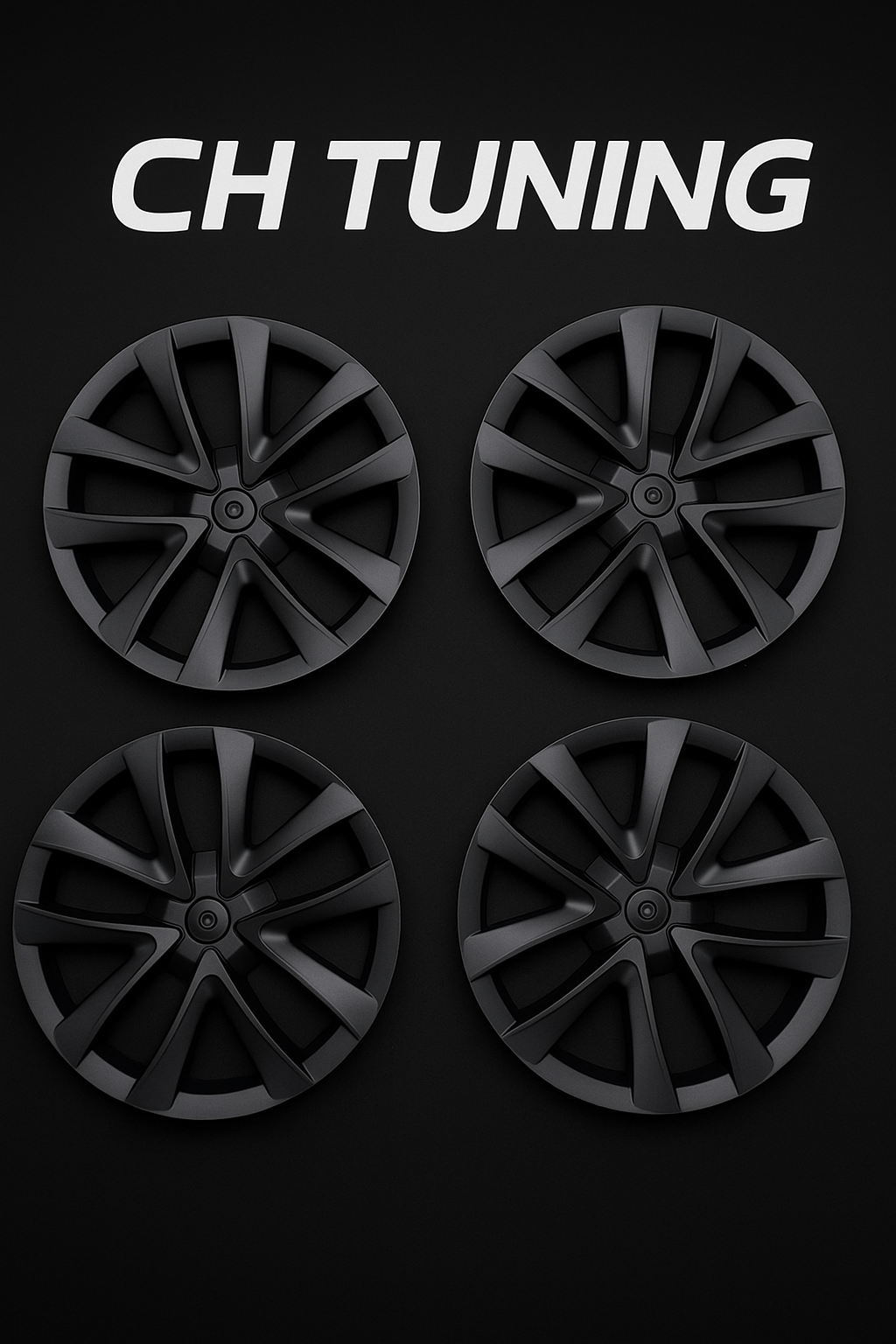 Tesla Model 3 (2017-2023) Wheel Rim Covers 18 inch 4PCS Arachnid Wheel Cover