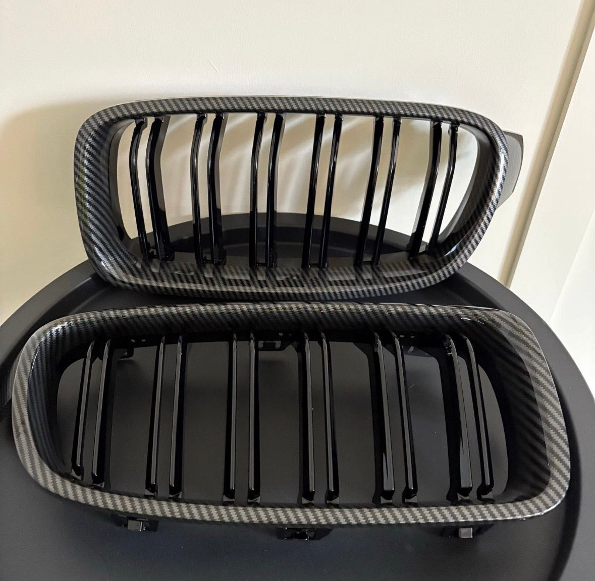 BMW 3 Series F30/ F31 2012-2019 Carbon Fiber Look Front Kidney Grilles Designed By CHT