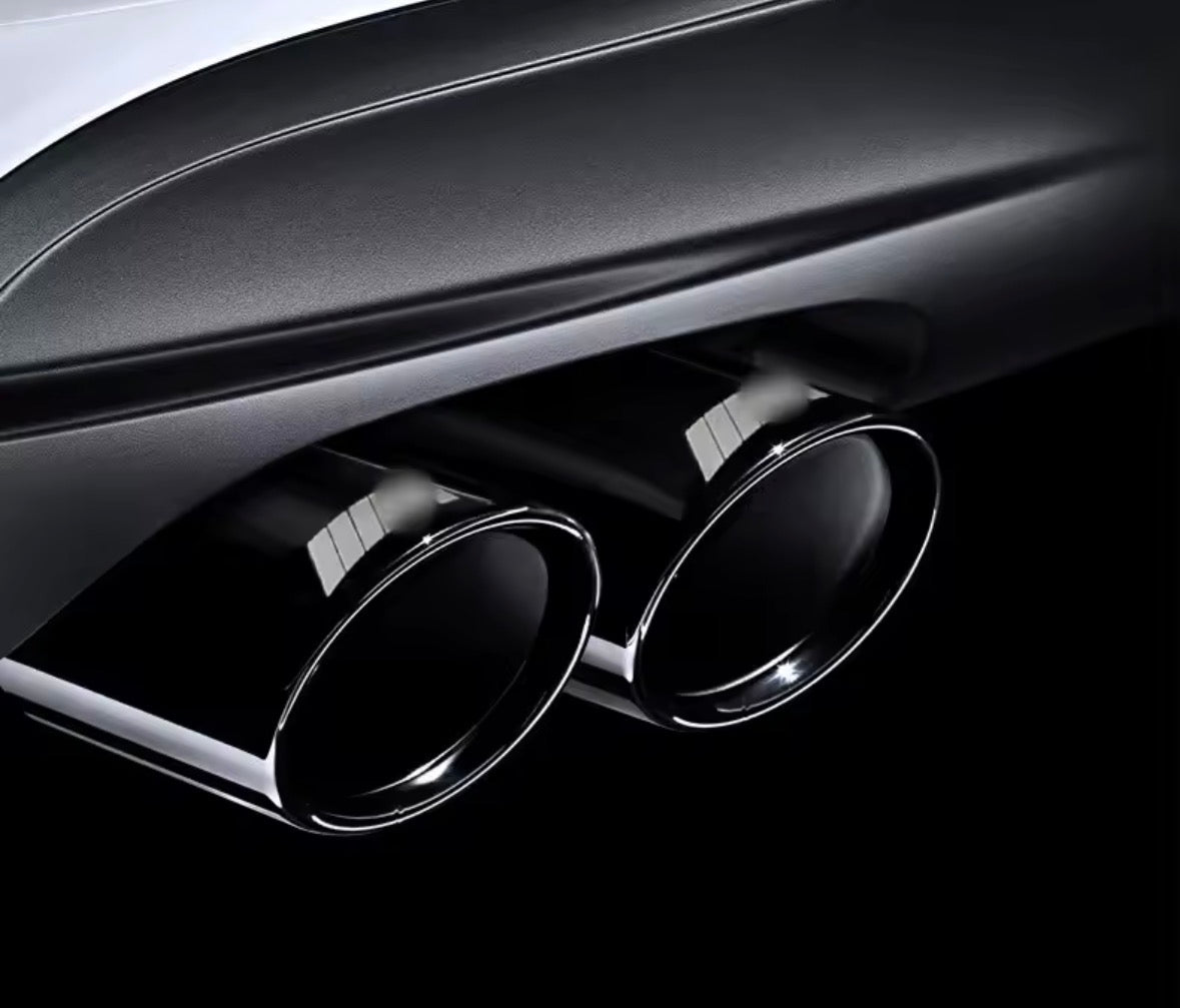 BMW 3 Series F30 F31 Exhaust Tip Deep Gloss Black X2