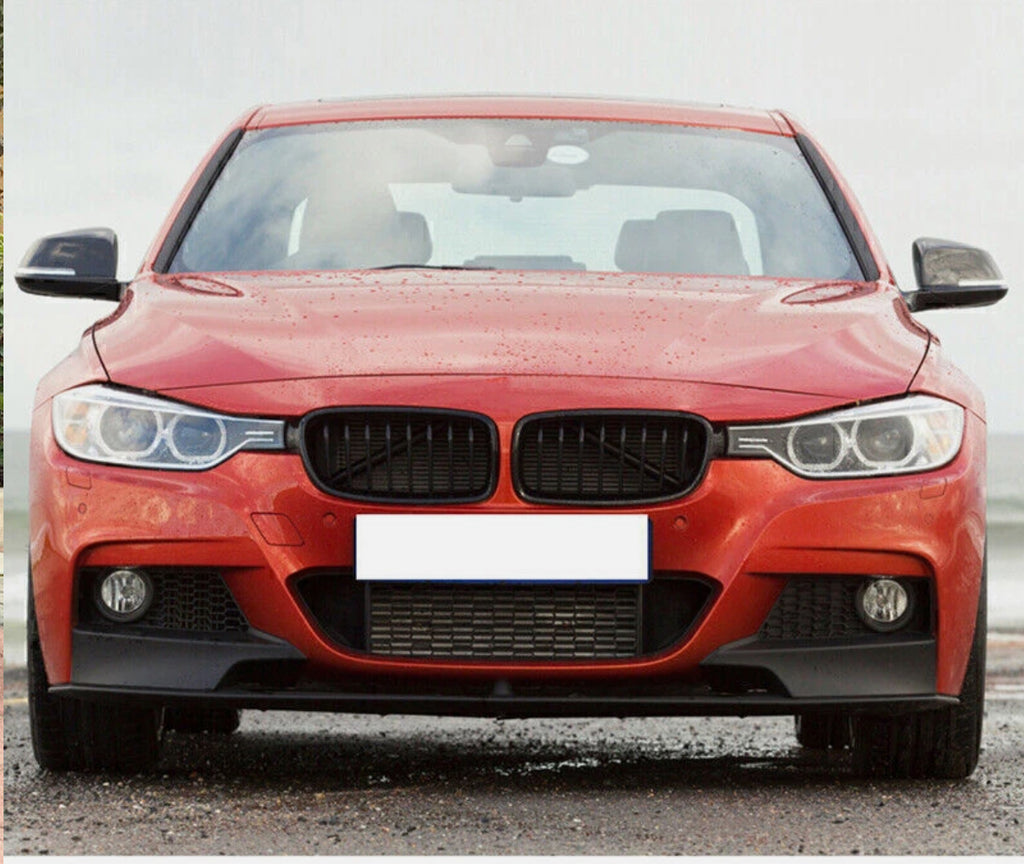 BMW F30 F31 3 Series M Style Front Lip Spoiler Splitter Gloss Black 2012-2018