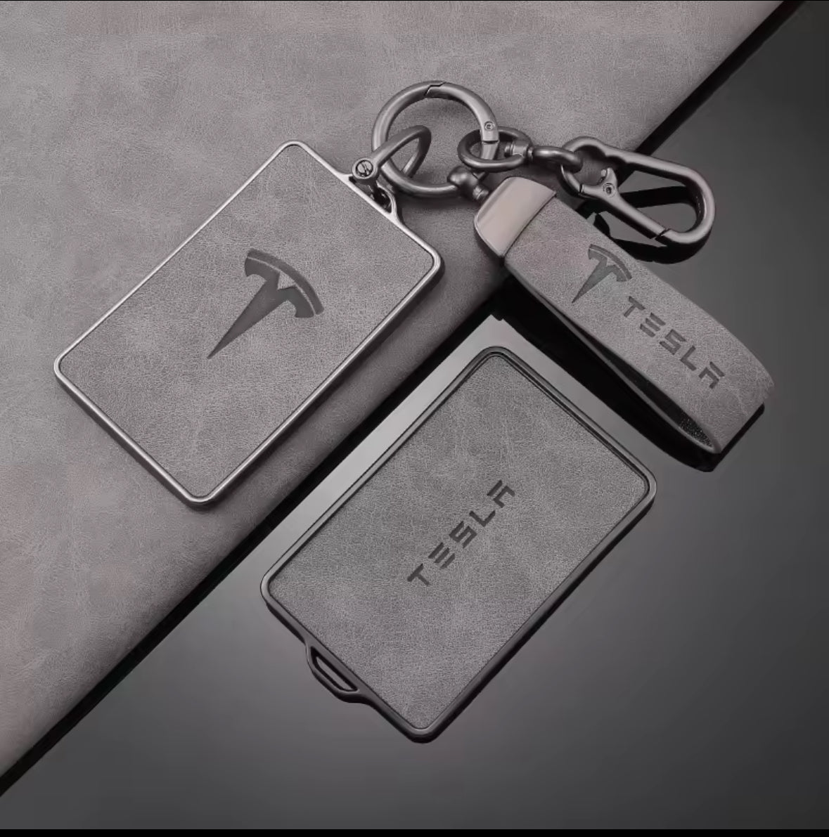 Key Card Holder Case for Tesla Model 3 Y X S Key Protector Cover with Key Chain