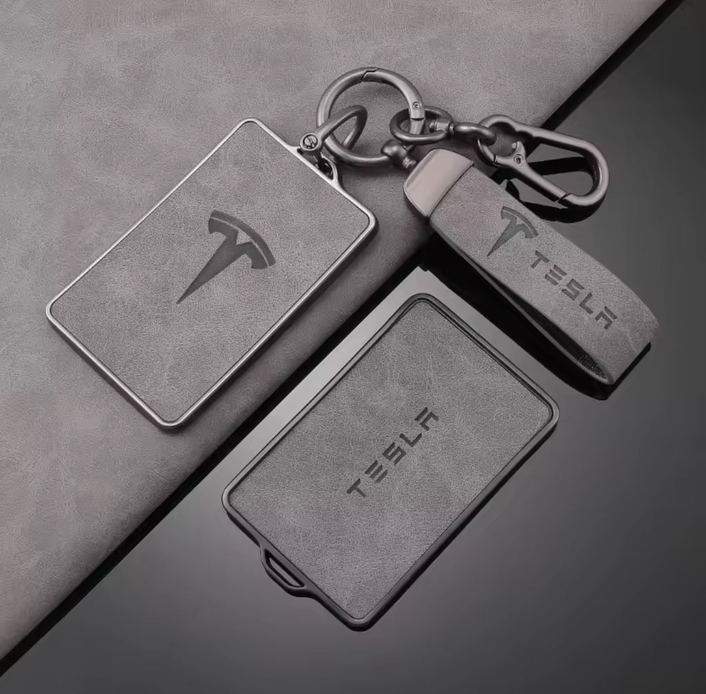 Key Card Holder Case for Tesla Model 3 Y X S Key Protector Cover with Key Chain