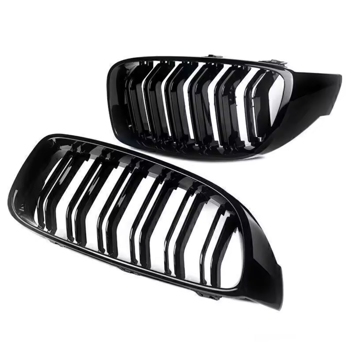 BMW 4 Series Gloss Black Kidney Grille dual line M4 Style F32 F33 F36