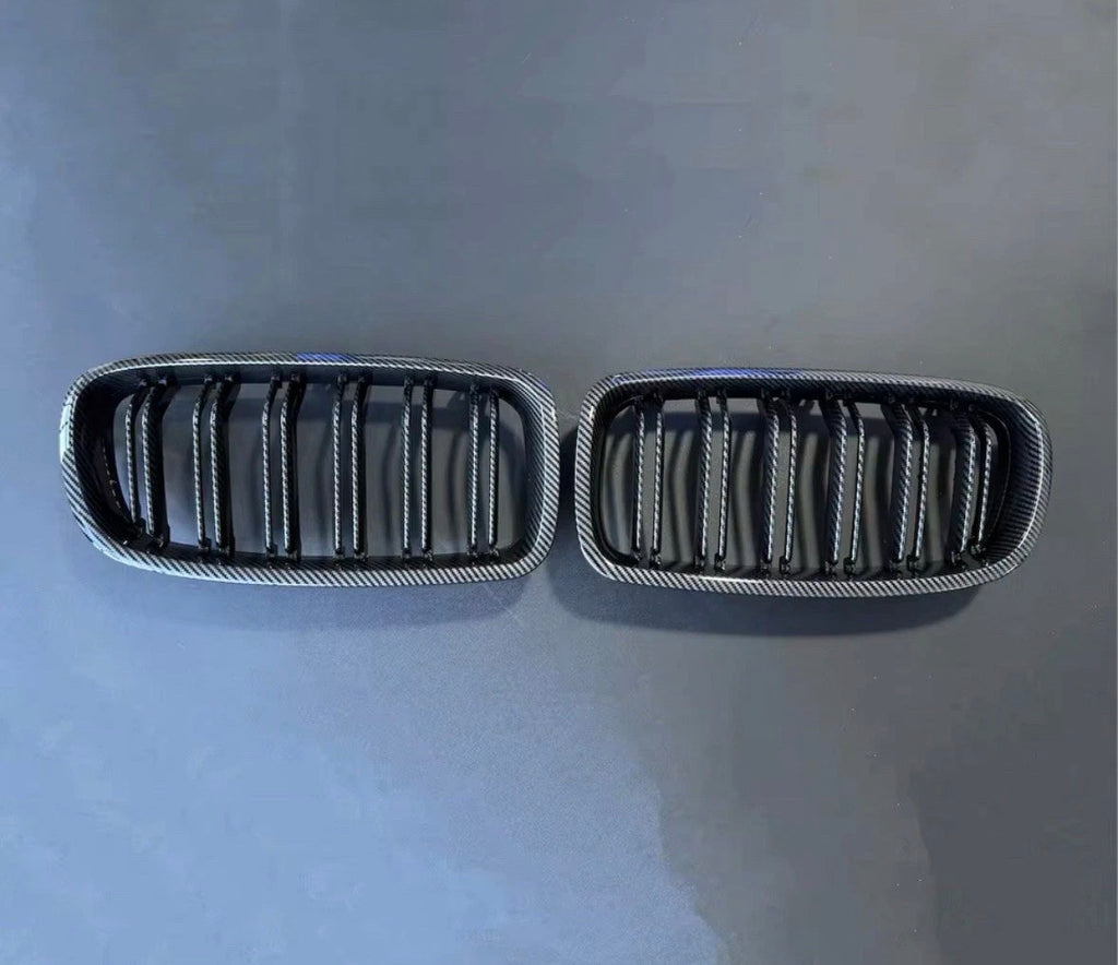 BMW 3 Series F30/ F31 2012-2019 Carbon Fiber Look Front Kidney Grilles Designed By CHT