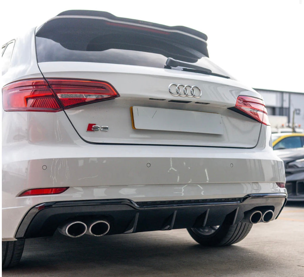 AUDI A3/S3 8V Facelift Sportback 5 Door Gloss Black Diffuser (2016–2020)
