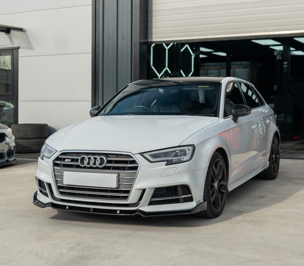 AUDI A3 S-LINE & S3 8V FACELIFT 2017-2020 GLOSS BLACK SPLITTER