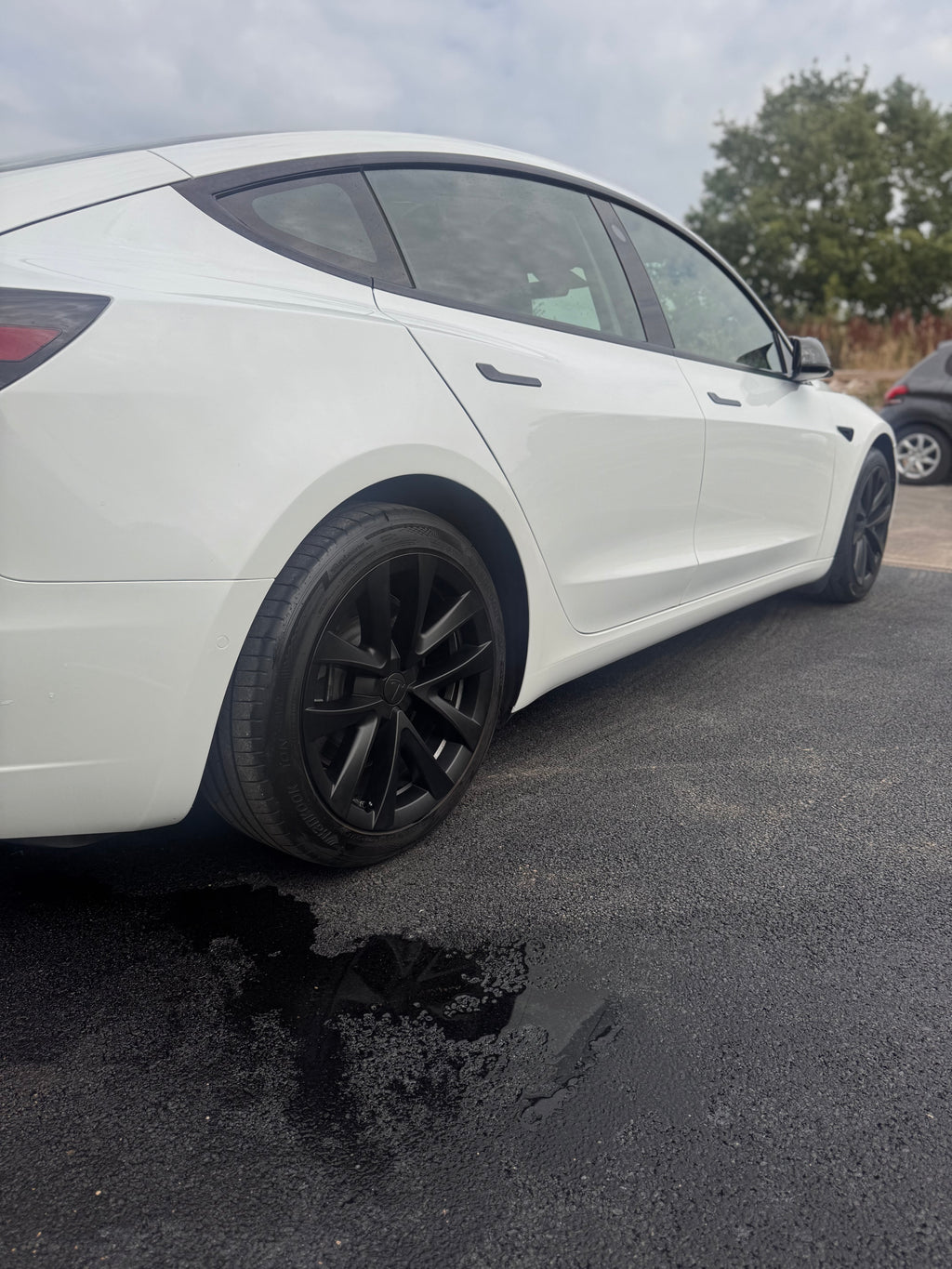 Tesla Model 3 (17-23) Wheel Rim Covers 4PCS 18 inch Arachnid Wheel Cover with Matte T Logo