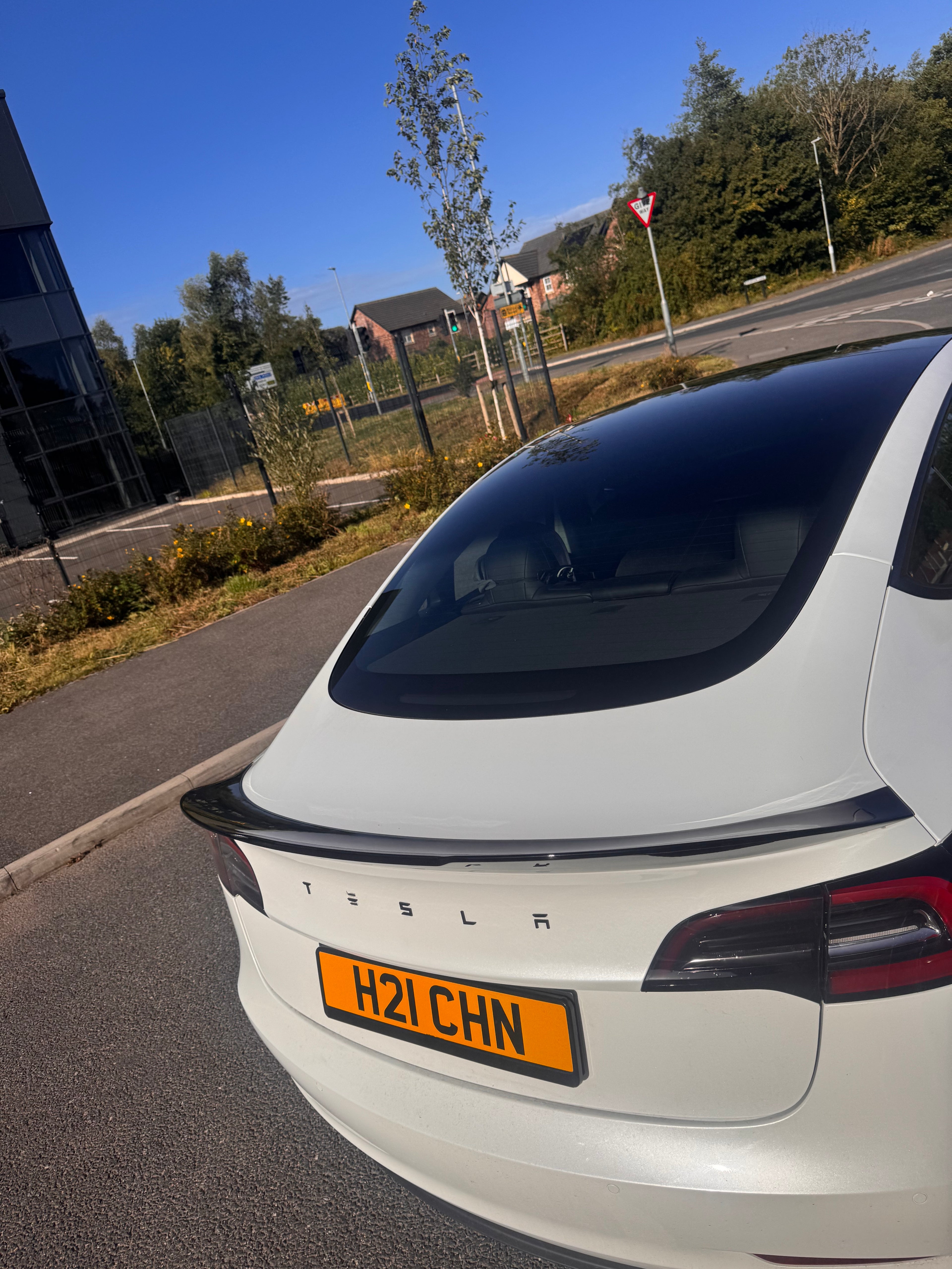 Tesla Gloss Black  Model 3 Rear Spoiler PSM Style Highkick Duckbill 2017-2023