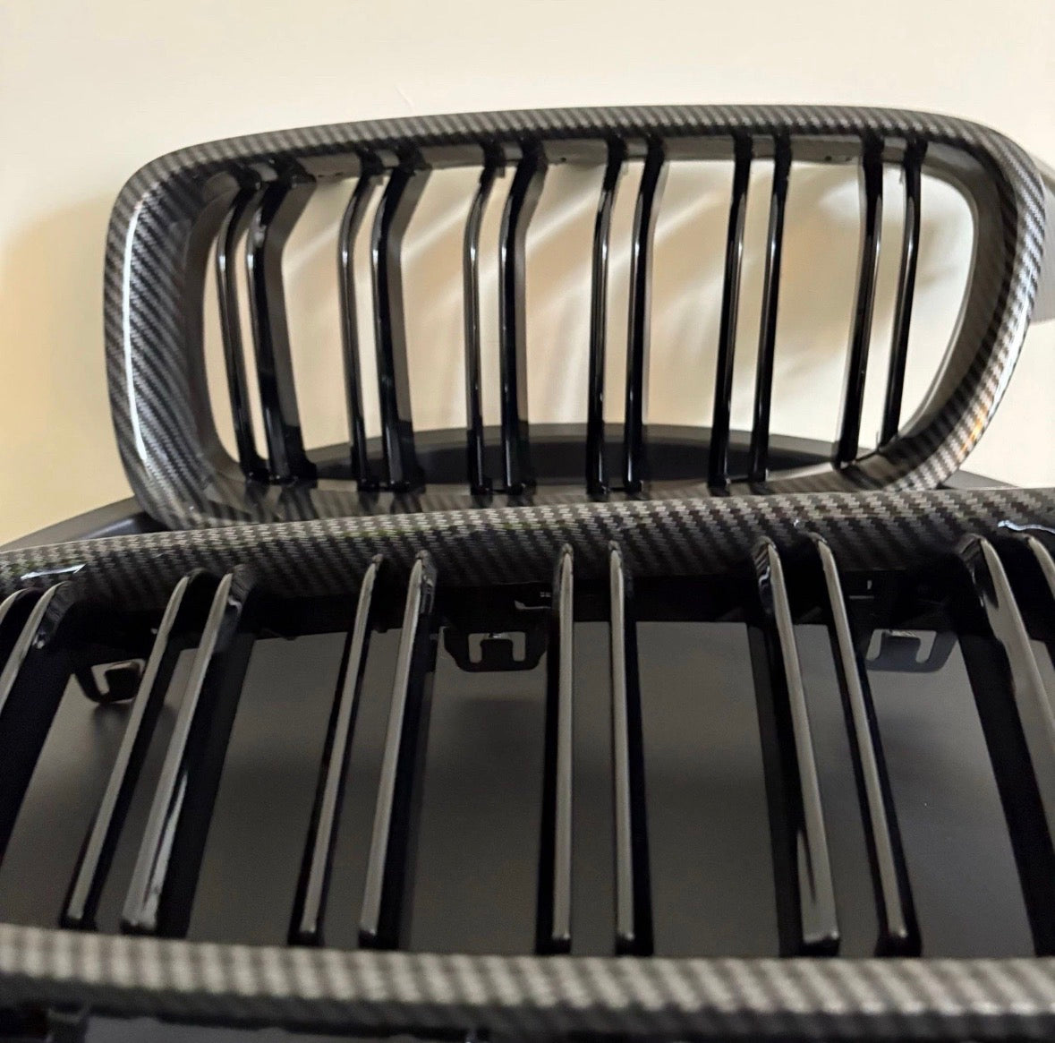 BMW 3 Series F30/ F31 2012-2019 Carbon Fiber Look Front Kidney Grilles Designed By CHT