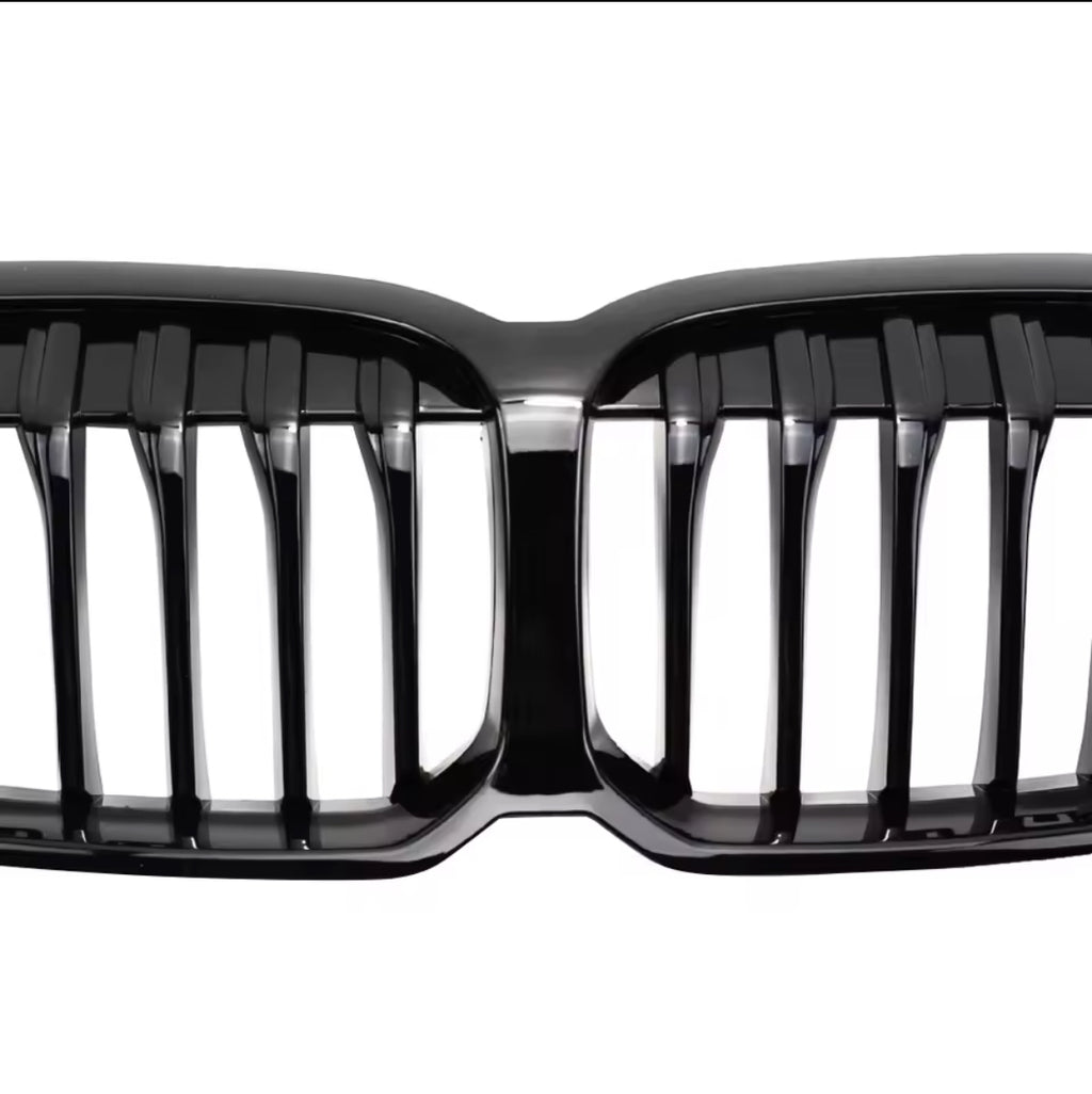 FOR BMW 1 SERIES F40 2019-2024 FRONT KIDNEY GRILLE GRILL SINGLE SLAT GLOSS BLACK