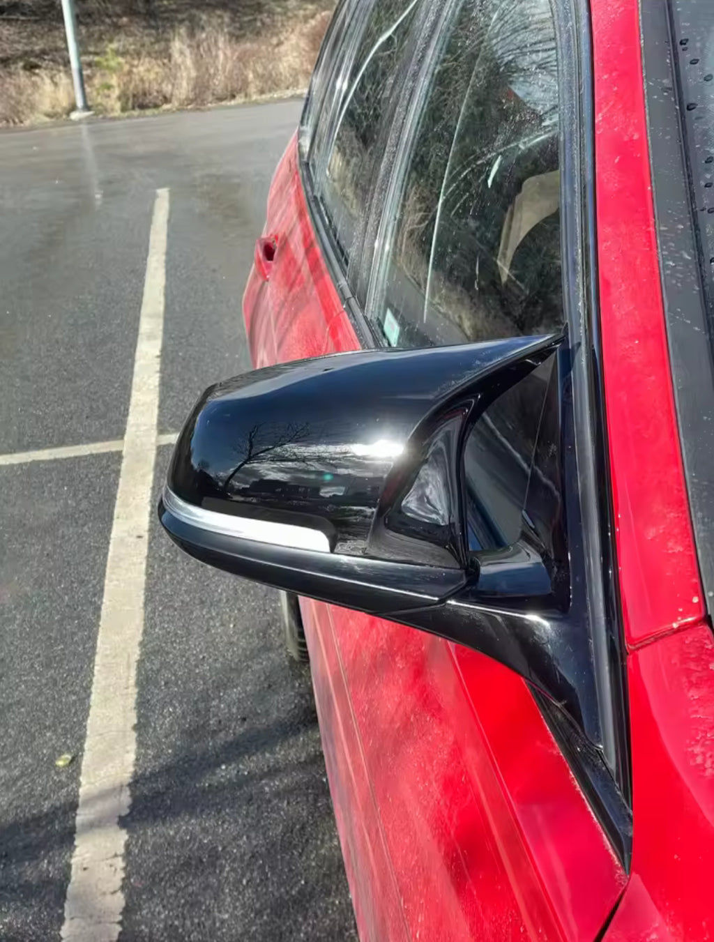 2x Gloss Black Wing Mirror Covers  For BMW F20 F21 F22 F30 F31 F32 F36 X1