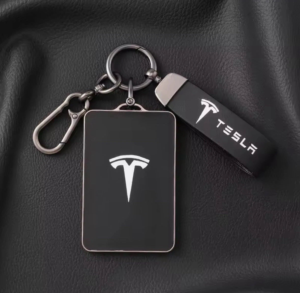 Key Card Holder Case for Tesla Model 3 Y X S Key Protector Cover with Key Chain