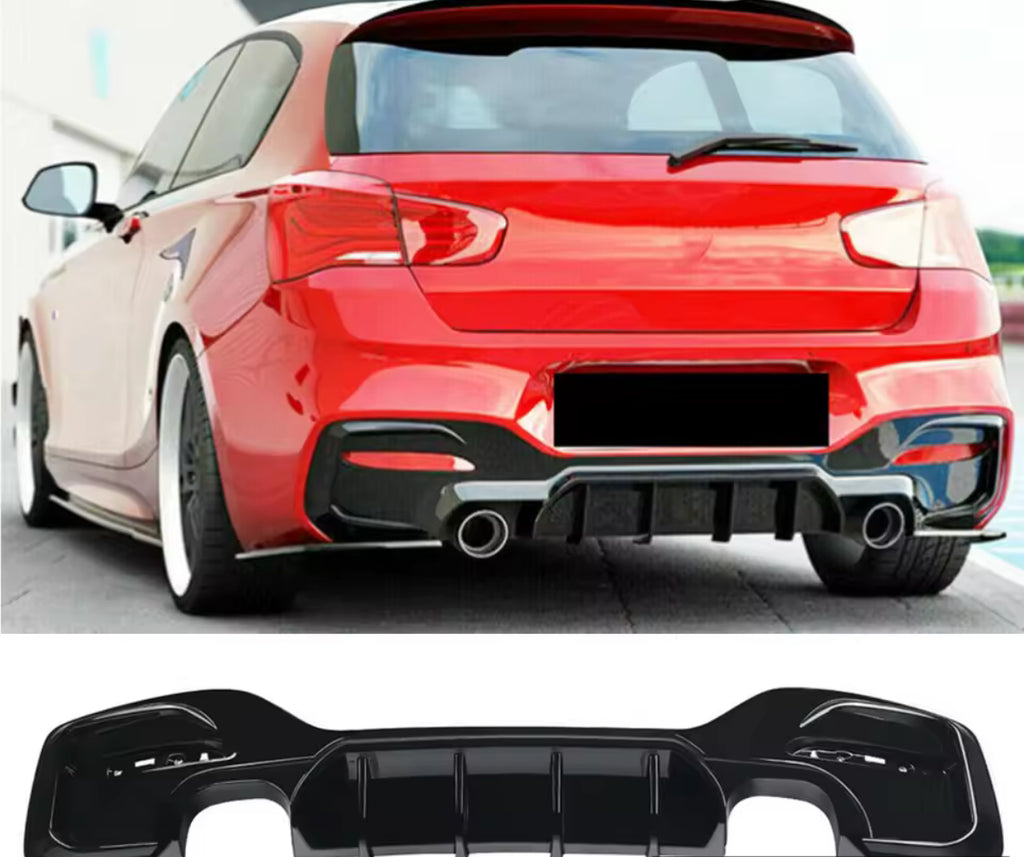 BMW 1 SERIES FRONT SPLITTER & Rear Diffuser M SPORT GLOSS  F20 F21 LCI 2015-2019