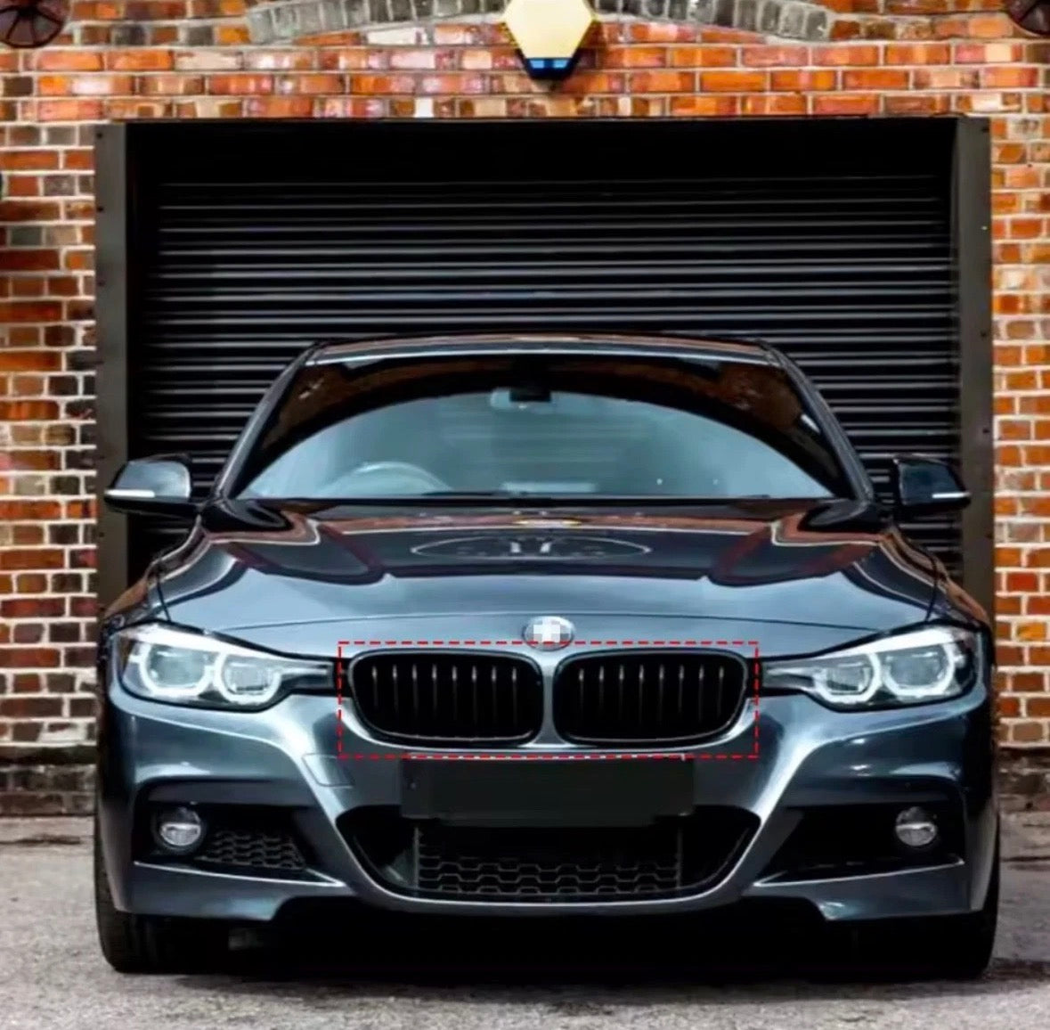 BMW 3 Series Kidney Grille GLOSS BLACK SINGLE LINE F30 F31 2012-2018 CHT Design