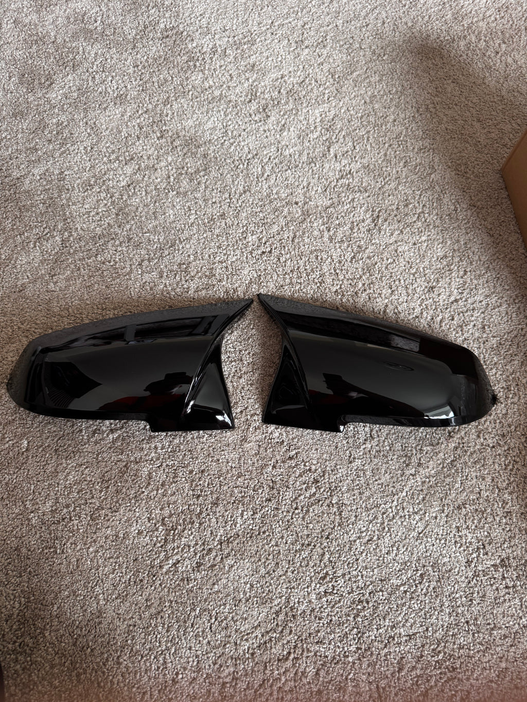 2x Gloss Black Wing Mirror Covers  For BMW F20 F21 F22 F30 F31 F32 F36 X1