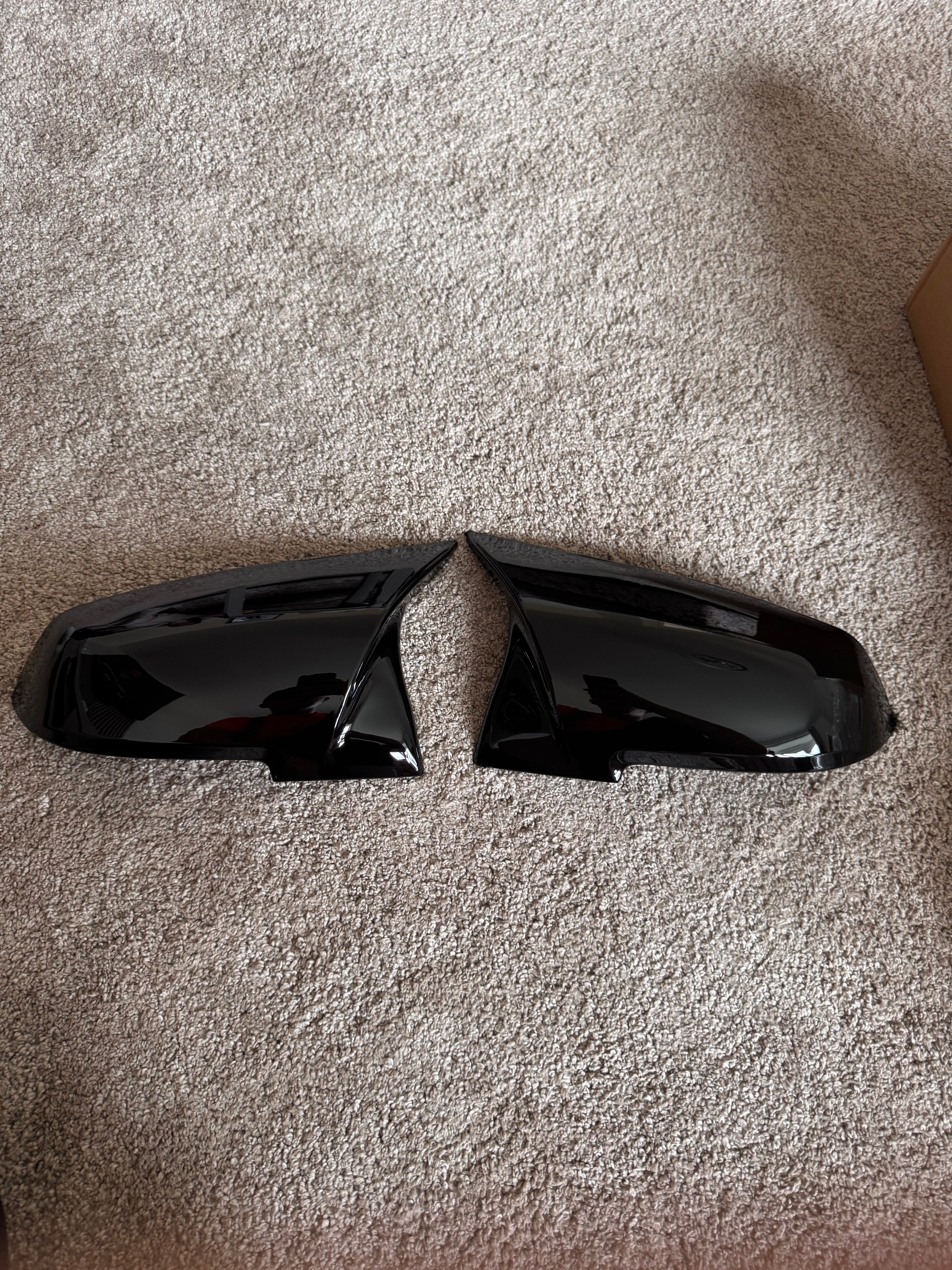 2x Gloss Black Wing Mirror Covers  For BMW F20 F21 F22 F30 F31 F32 F36 X1