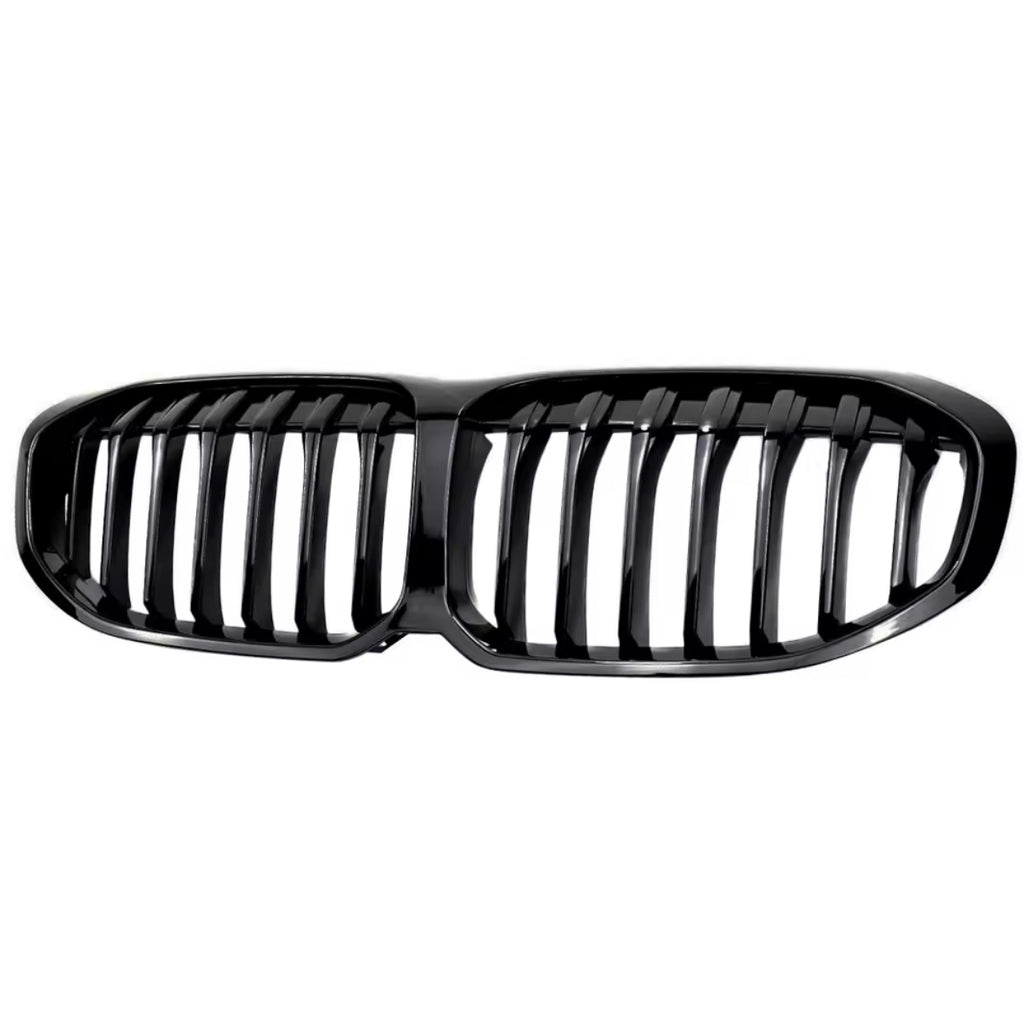 FOR BMW 1 SERIES F40 2019-2024 FRONT KIDNEY GRILLE GRILL SINGLE SLAT GLOSS BLACK