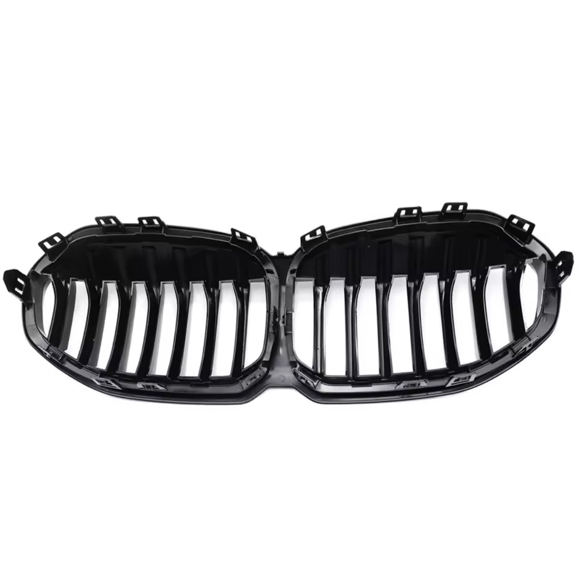 FOR BMW 1 SERIES F40 2019-2024 FRONT KIDNEY GRILLE GRILL SINGLE SLAT GLOSS BLACK