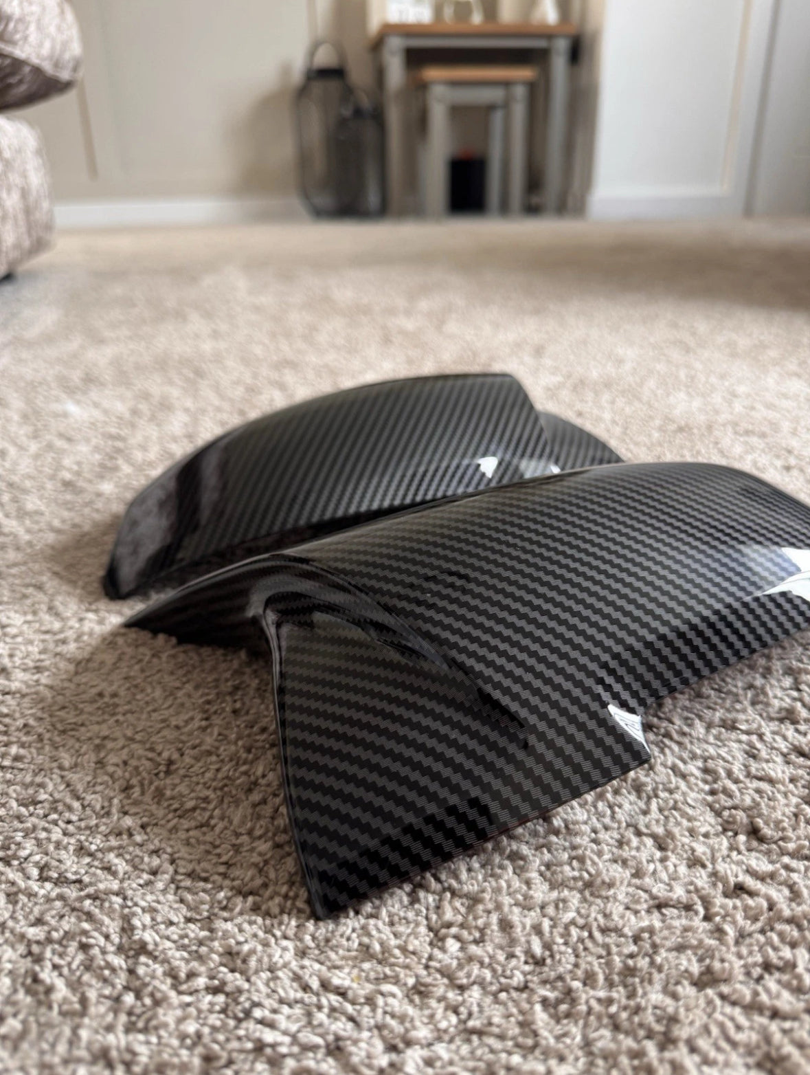 Premium Printed Carbon Fiber 2x Carbon Fiber Wing Mirror Cover Cap For BMW F20 F21 F22 F30 F31 F32 F36