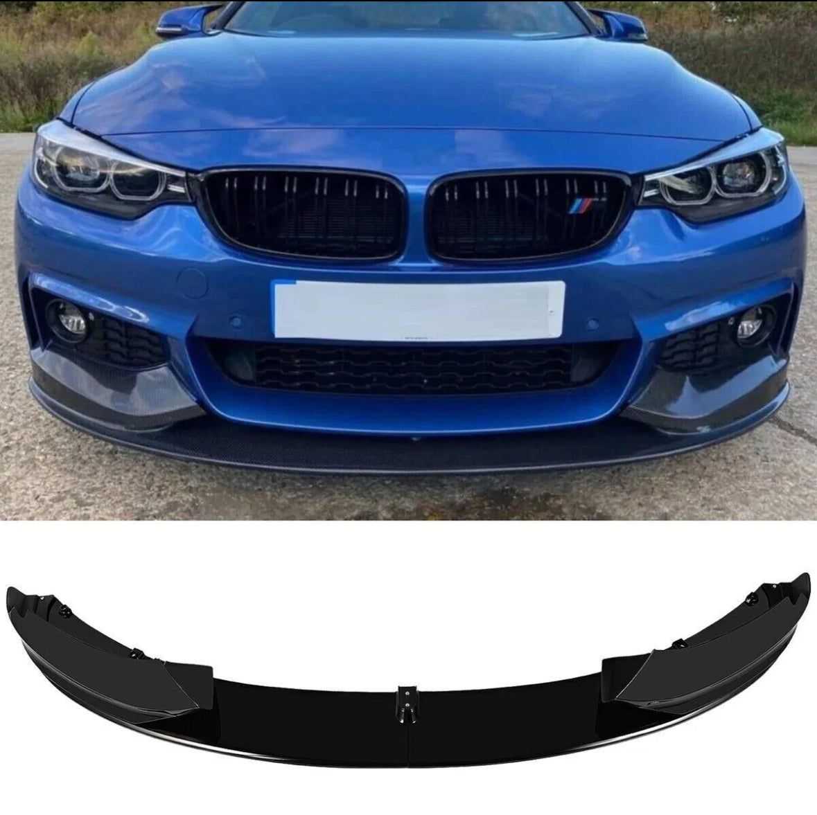 For BMW 4 Series F32 F33 F36 Front Bumper Lip Spoiler Splitter Kit M Sport 13-20
