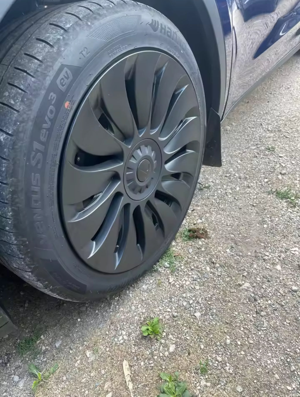 UK New Arrival !!! Tesla Model Y 4 x 19" Wheel Covers Turbine Hub Cap 2020-2024