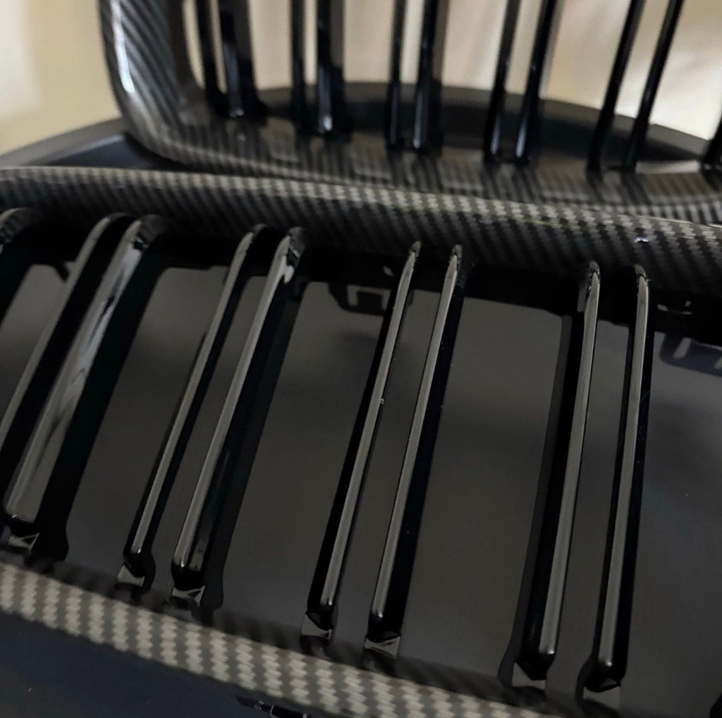 BMW 3 Series F30/ F31 2012-2019 Carbon Fiber Look Front Kidney Grilles Designed By CHT