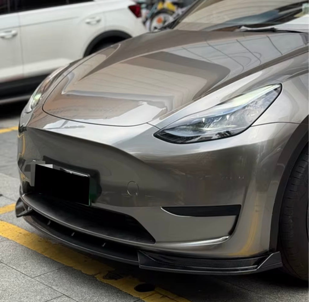 Tesla Model Y Ultra Gloss Black Front Lip (2019–2024) – Phantom Aero Series