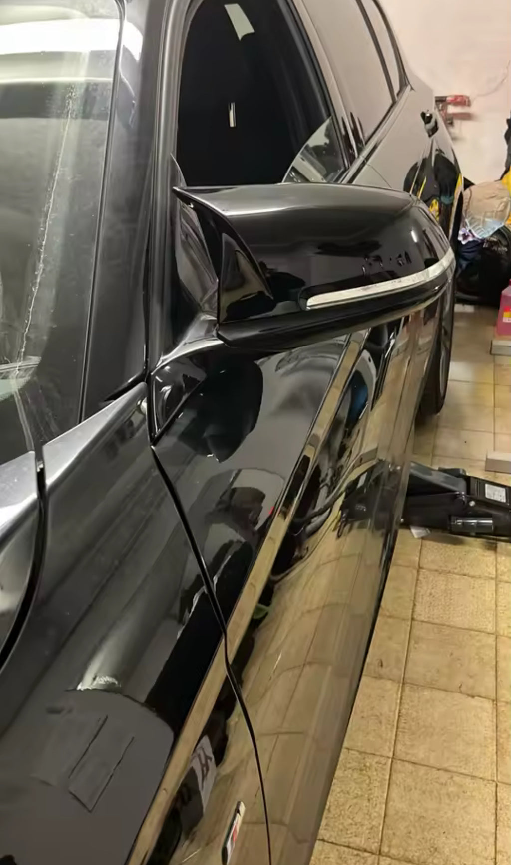 2x Gloss Black Wing Mirror Covers  For BMW F20 F21 F22 F30 F31 F32 F36 X1