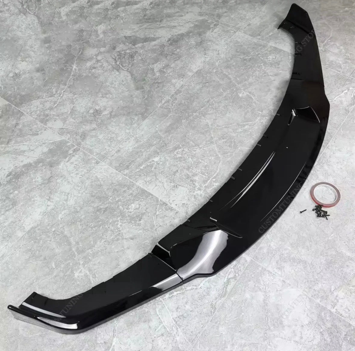 BMW F30 F31 3 Series MAD Style Front Lip Gloss Black (2012-2018) By CHT