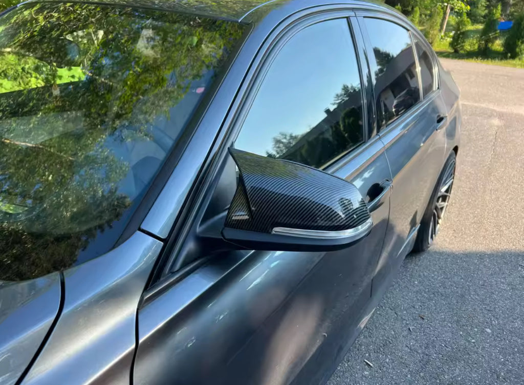 2x Gloss Black Wing Mirror Covers  For BMW F20 F21 F22 F30 F31 F32 F36 X1