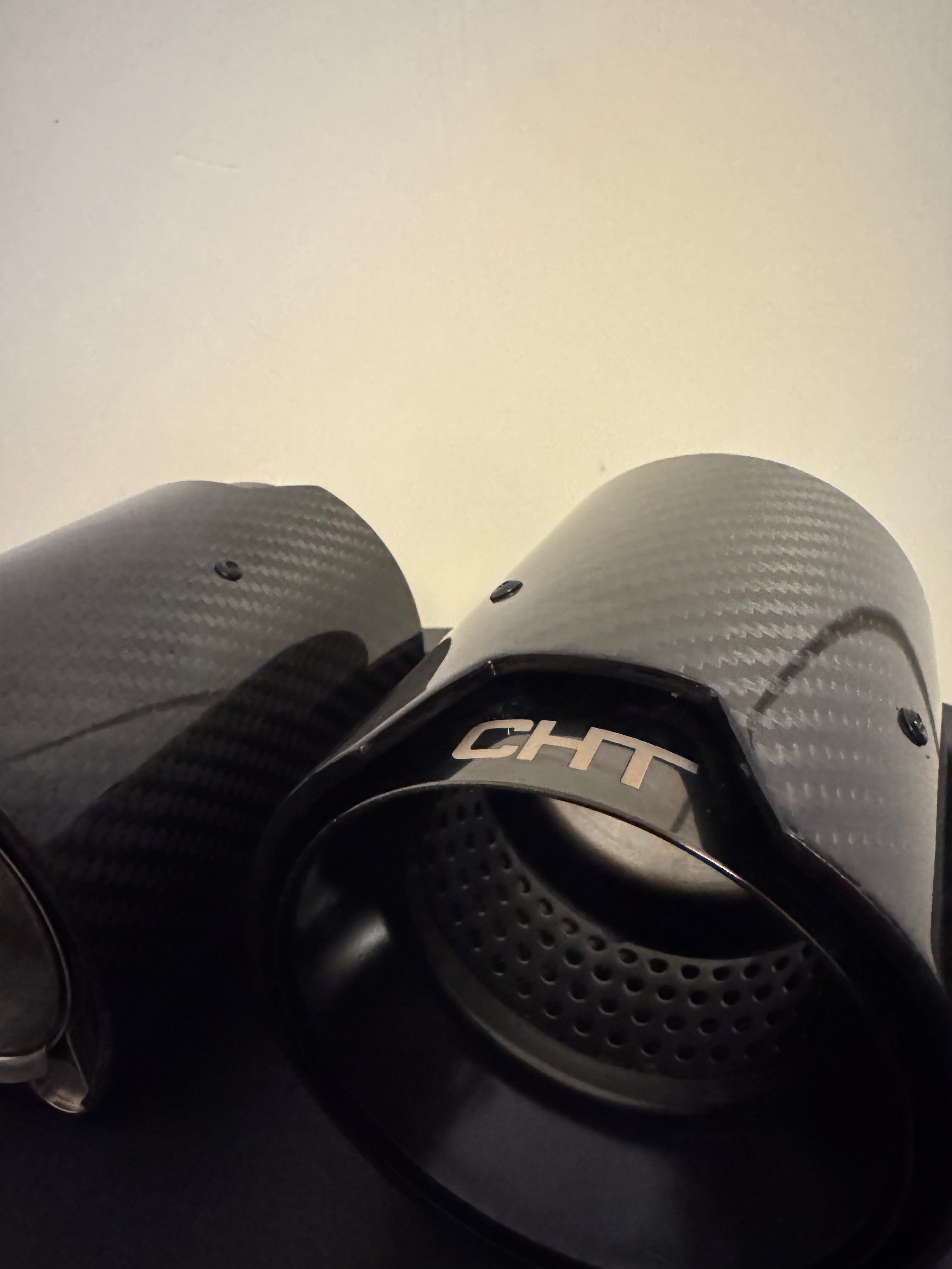 Carbon Fibre Exhaust Tips Designed By CHT X2