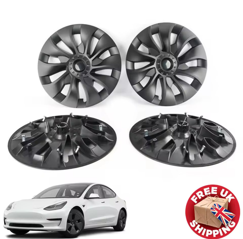 Tesla Model 3  Wheel Trim Storm Set Of 4 18 Inch 2017-2022 U.K. Stocked! 4 PC’s