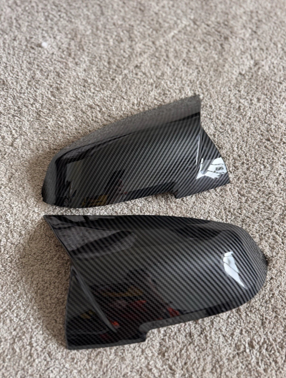 Premium Printed Carbon Fiber 2x Carbon Fiber Wing Mirror Cover Cap For BMW F20 F21 F22 F30 F31 F32 F36