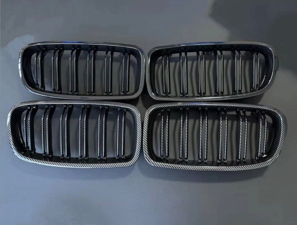 BMW 3 Series F30/ F31 2012-2019 Carbon Fiber Look Front Kidney Grilles Designed By CHT