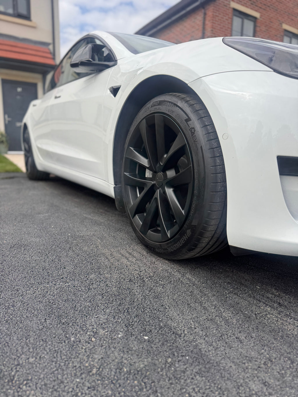 Tesla Model 3 (17-23) Wheel Rim Covers 4PCS 18 inch Arachnid Wheel Cover with Matte T Logo