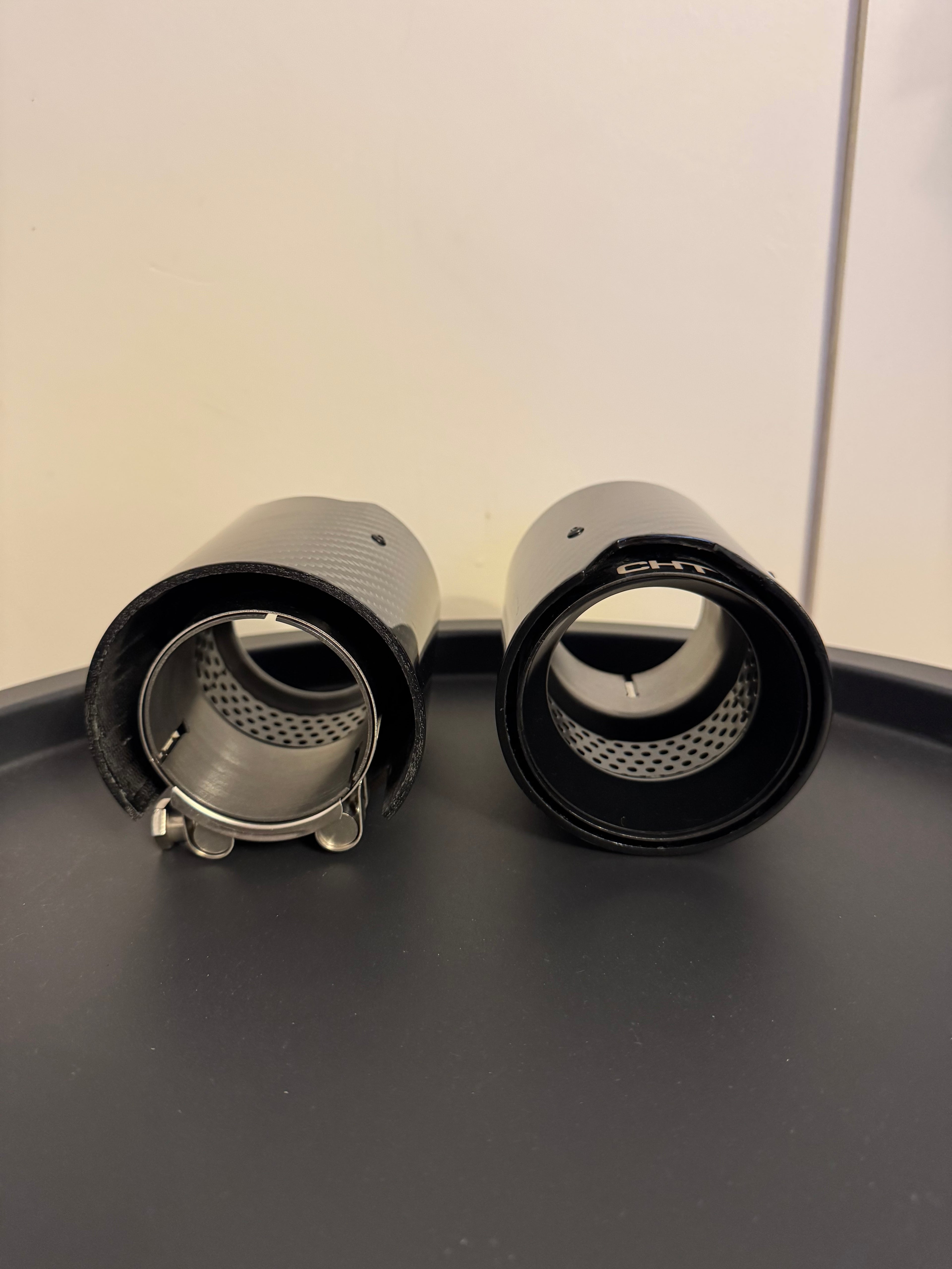 Carbon Fibre Exhaust Tips Designed By CHT X2