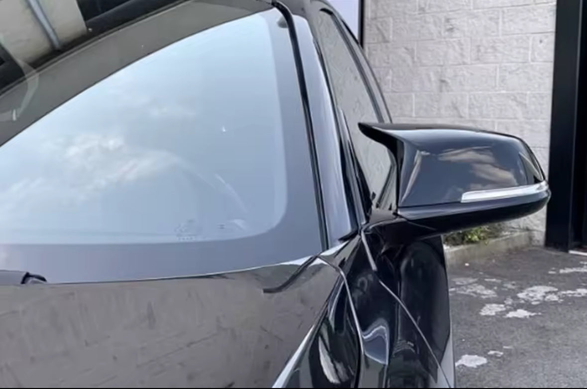 2x Gloss Black Wing Mirror Covers  For BMW F20 F21 F22 F30 F31 F32 F36 X1