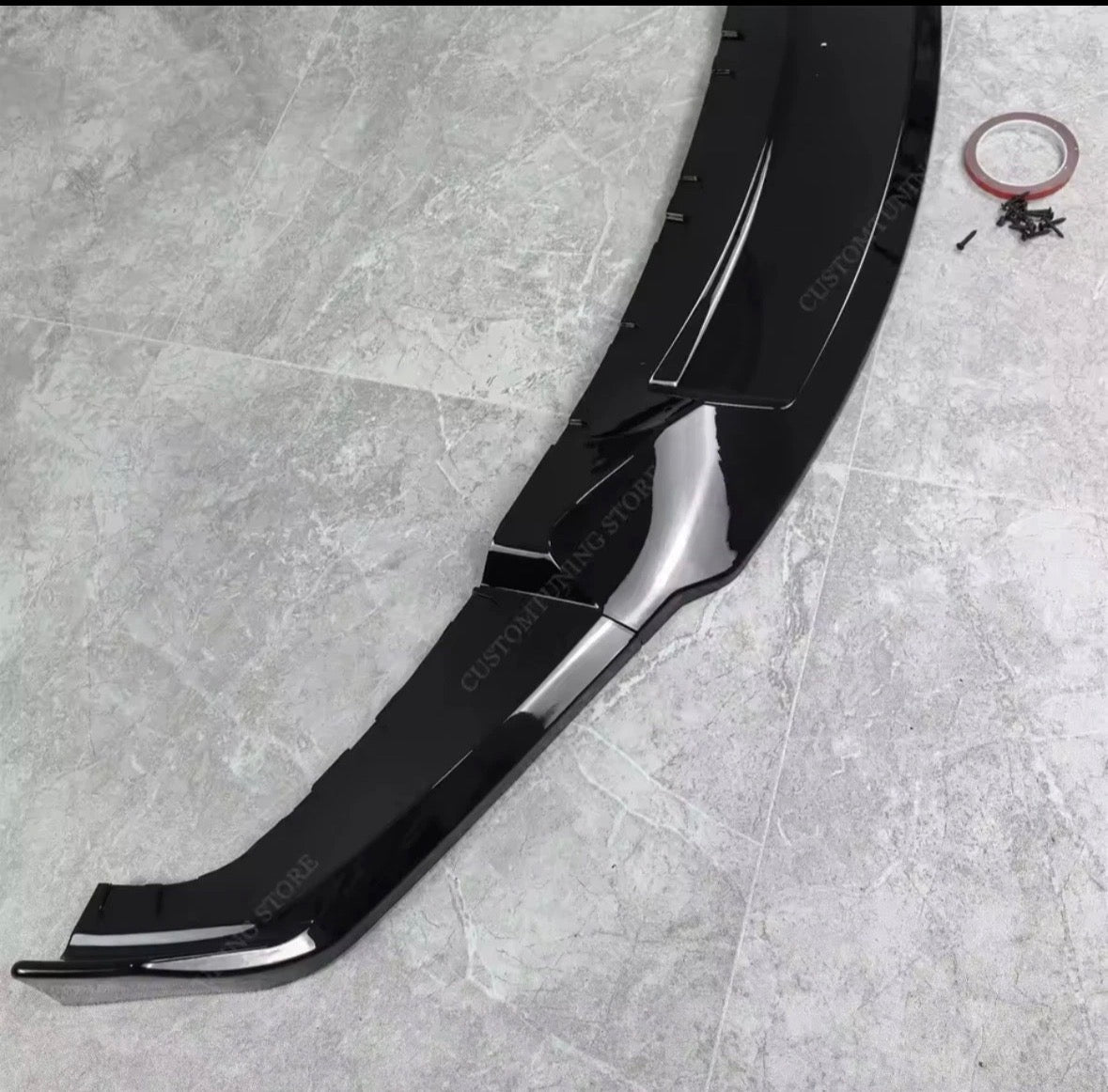 BMW F30 F31 3 Series MAD Style Front Lip Gloss Black (2012-2018) By CHT