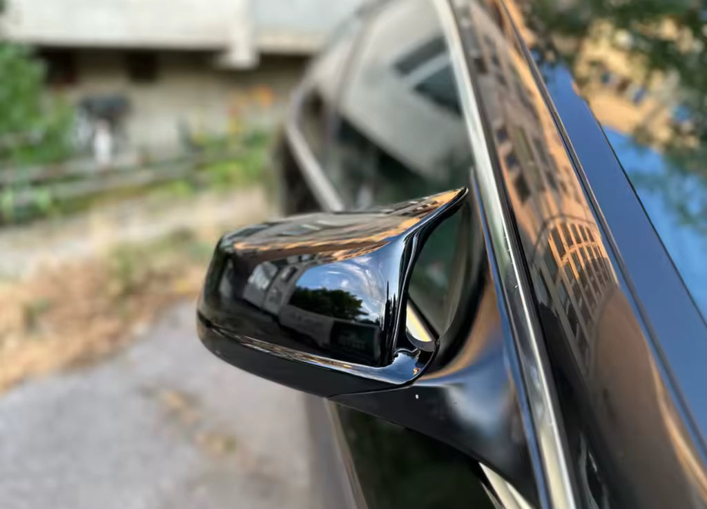 2x Gloss Black Wing Mirror Covers  For BMW F20 F21 F22 F30 F31 F32 F36 X1