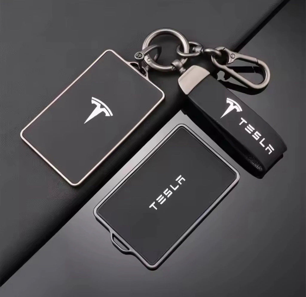 Key Card Holder Case for Tesla Model 3 Y X S Key Protector Cover with Key Chain