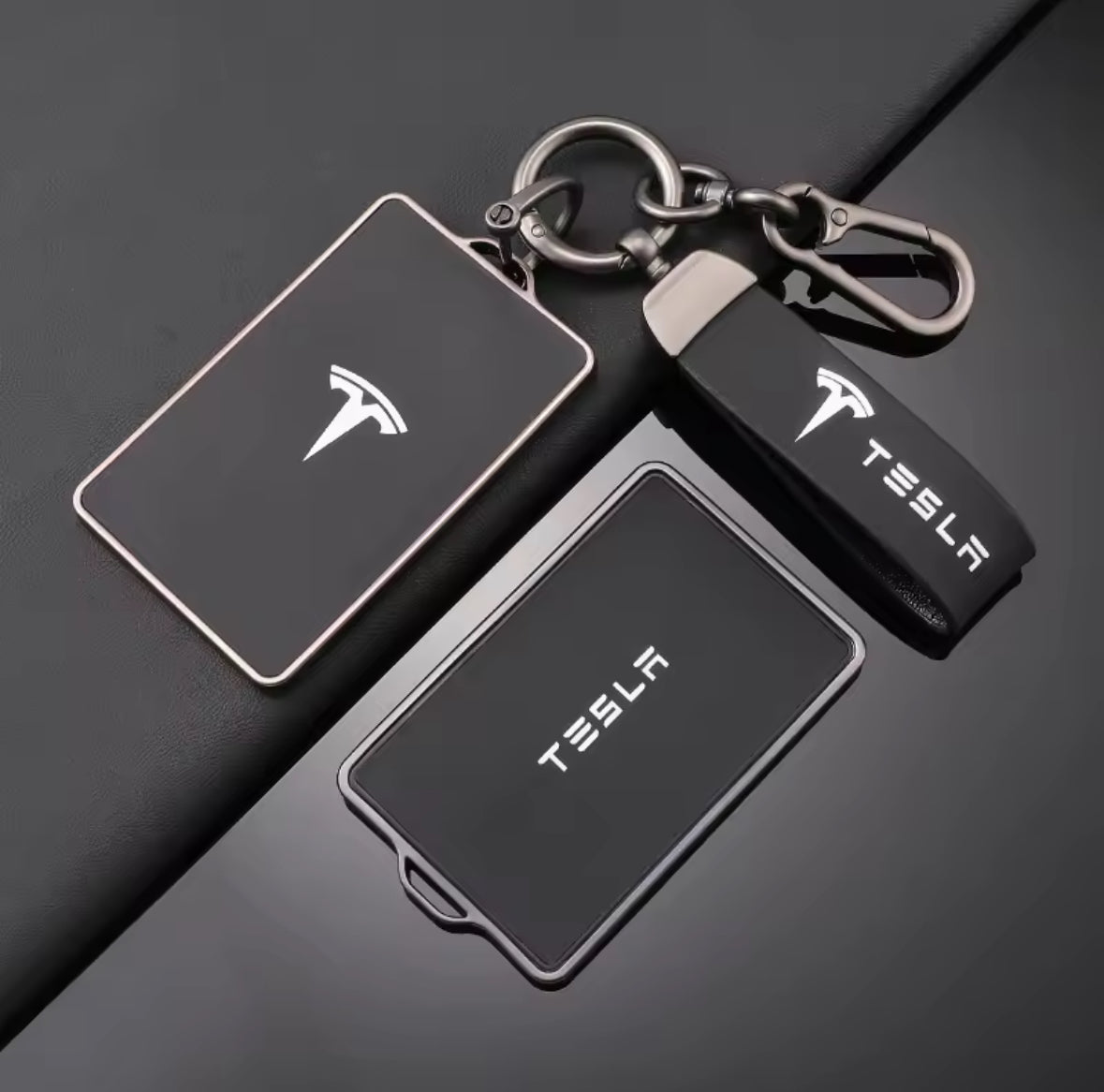 Key Card Holder Case for Tesla Model 3 Y X S Key Protector Cover with Key Chain