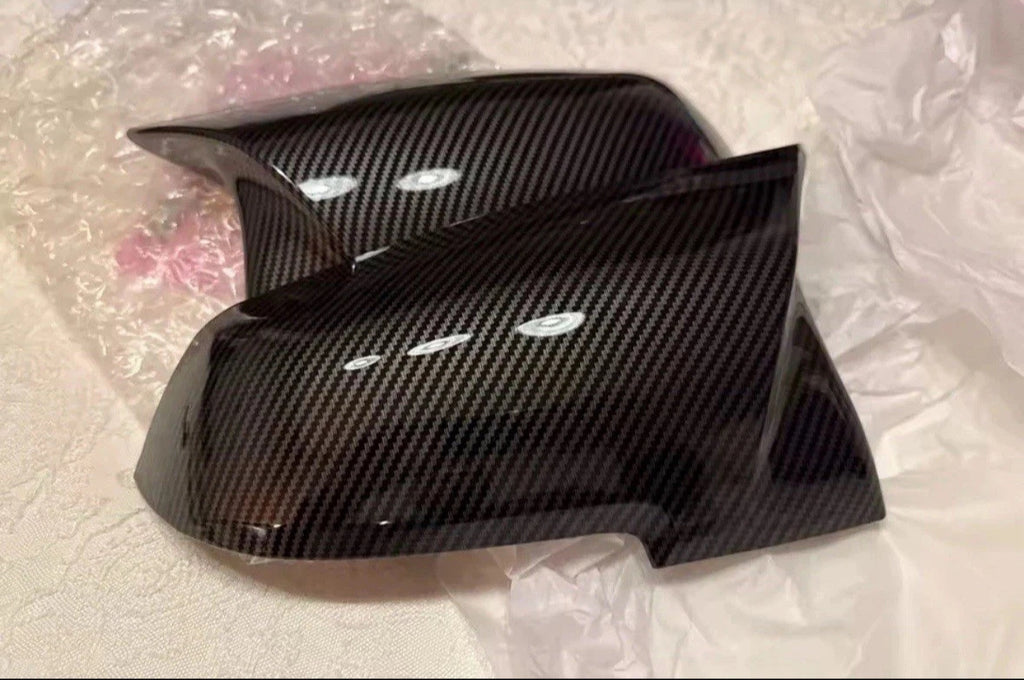 Premium Printed Carbon Fiber 2x Carbon Fiber Wing Mirror Cover Cap For BMW F20 F21 F22 F30 F31 F32 F36