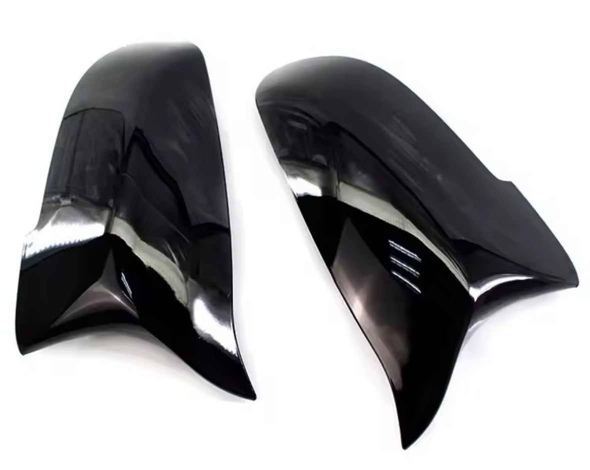 2x Gloss Black Wing Mirror Covers  For BMW F20 F21 F22 F30 F31 F32 F36 X1