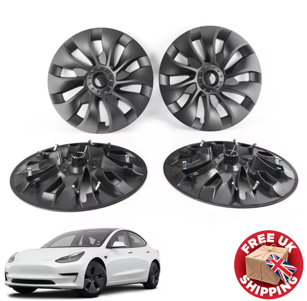 Tesla Model 3  Wheel Trim Storm Set Of 4 18 Inch 2017-2022 U.K. Stocked! 4 PC’s