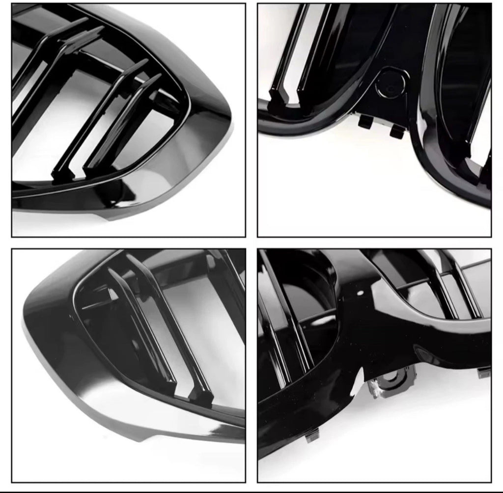 BMW 3 Series G20 G21 Gloss Black Performance Front Kidney Grilles Grills UK