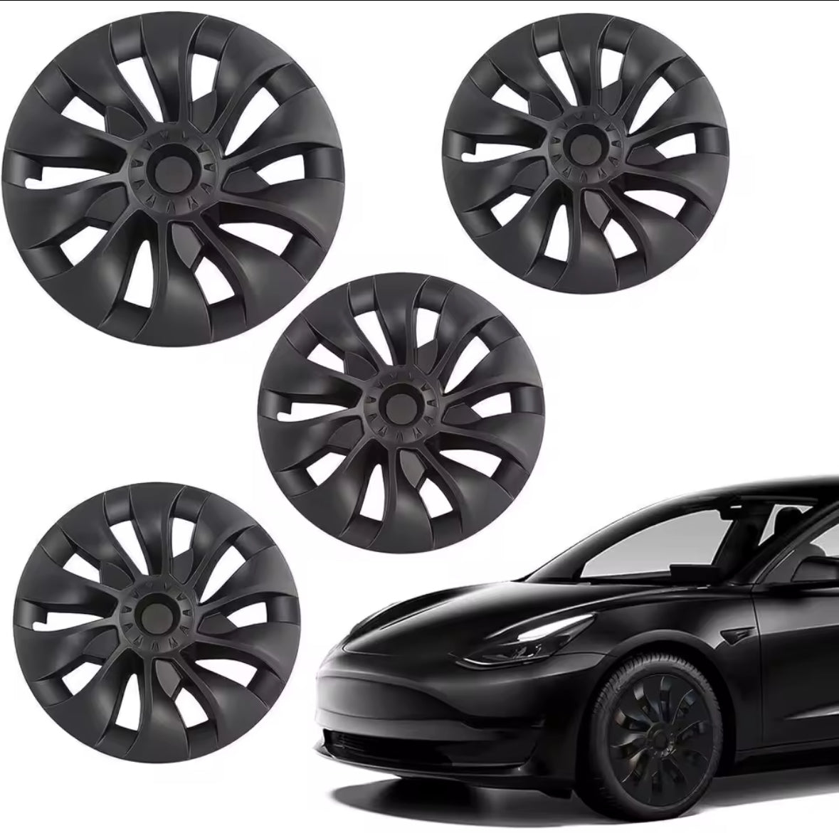Tesla Model 3  Wheel Trim Storm Set Of 4 18 Inch 2017-2022 U.K. Stocked! 4 PC’s